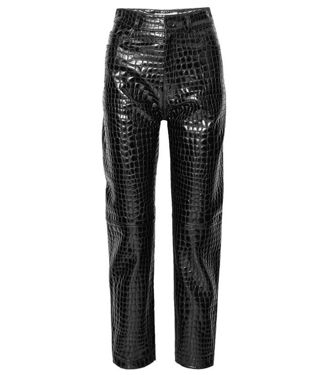 Zara Кожаные брюки Zara — фото 2