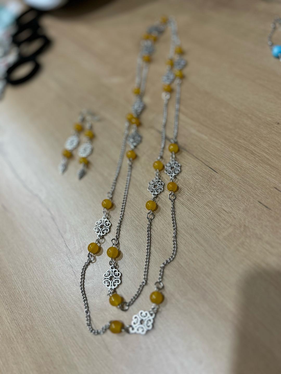 Handmade (ручная работа) Сотуар и серьги — фото 2