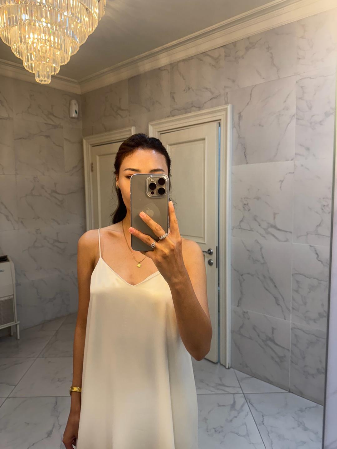 Irene Nouvelle Платье из ацетата Айвори — фото 2
