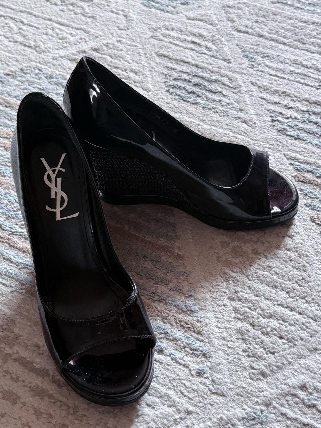 Yves Saint Laurent Каблуки на танкетке от Yves Saint Laurent — фото 2