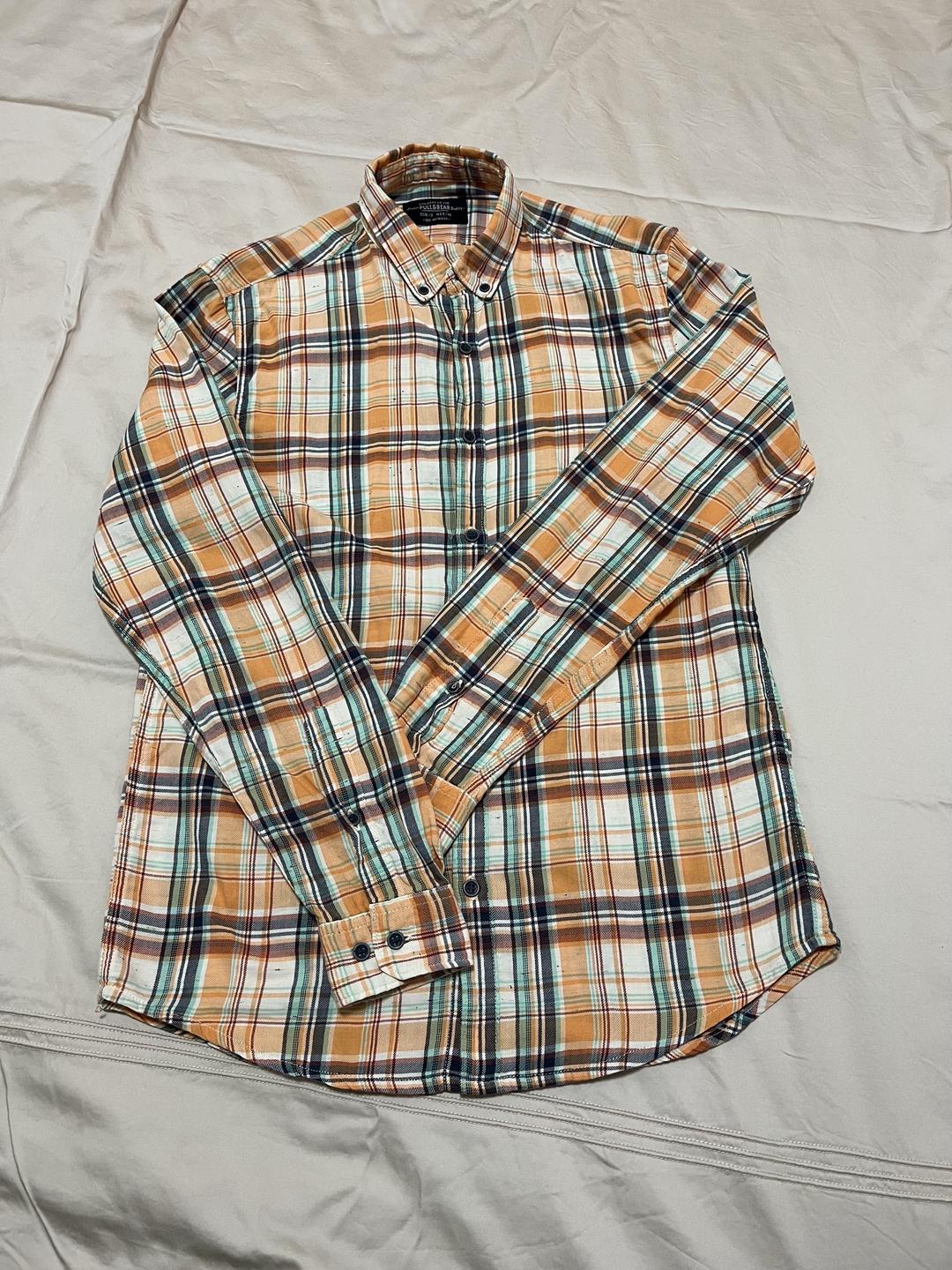 Pull & Bear Клетчатая рубашка Pull&Bear — фото 2
