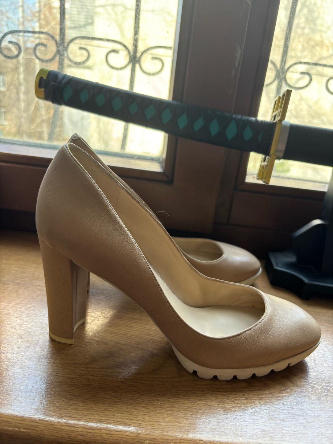 Nine West бежевые туфли — фото 2