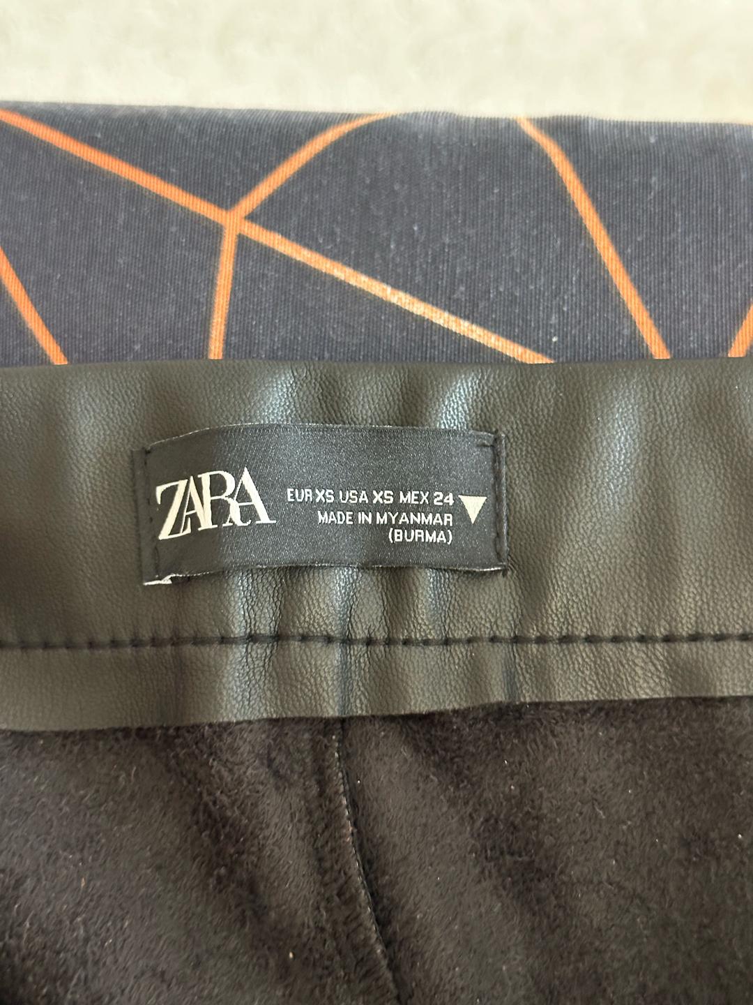 Zara Брюки кожаные Zara — фото 2