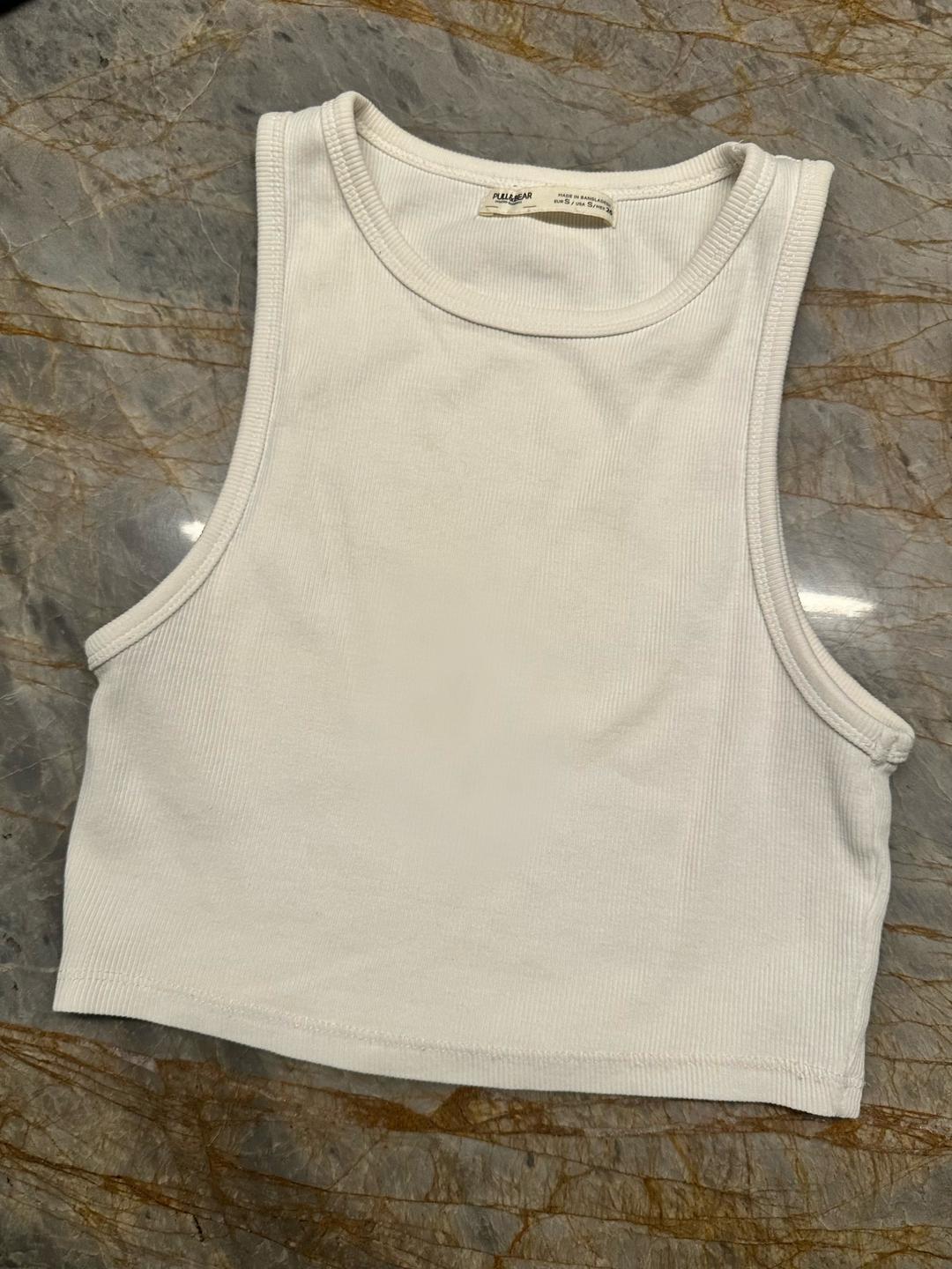 Pull & Bear Укороченный топ в рубчик Pull&Bear — фото 2