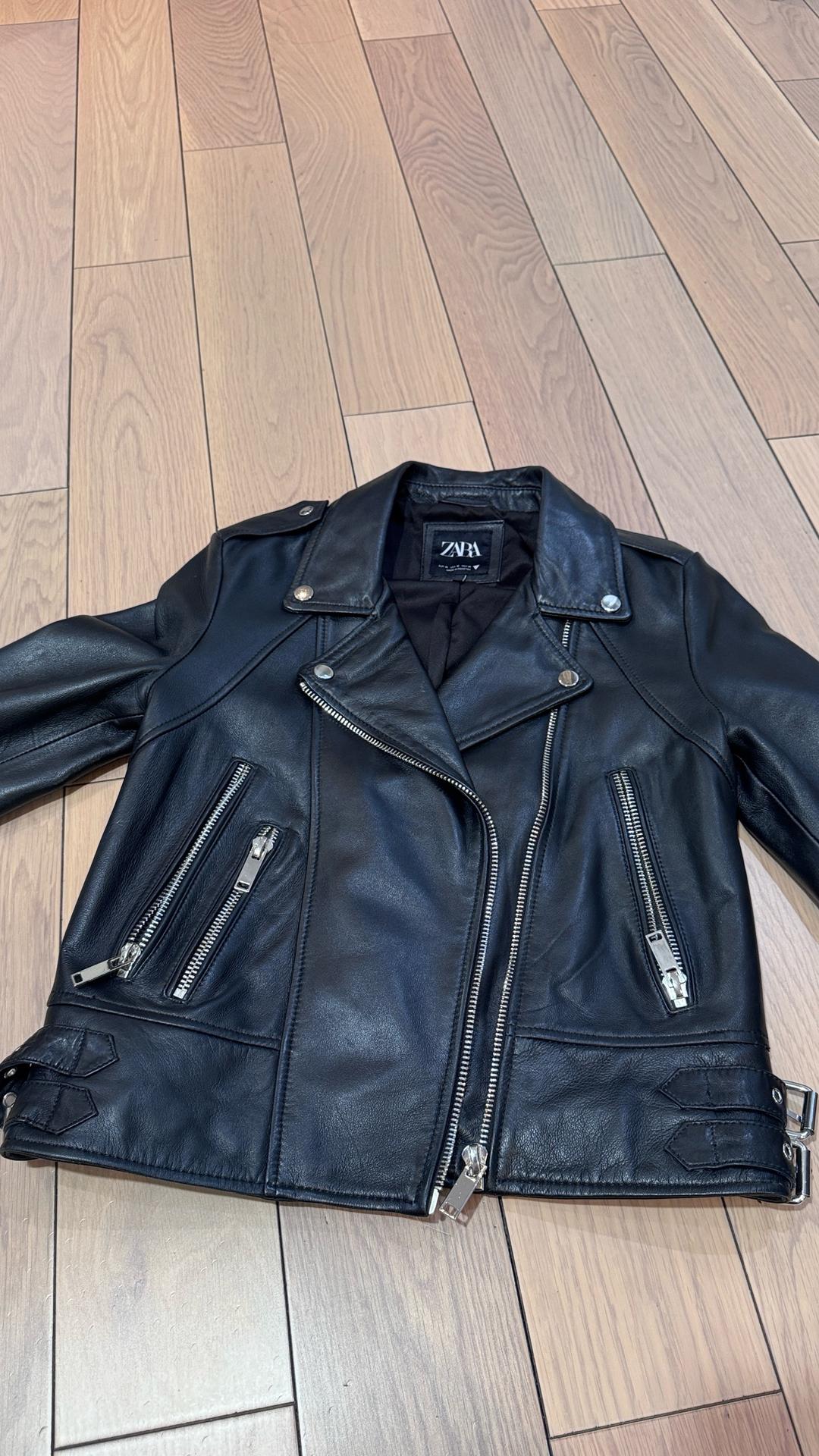 Zara Куртка из натуральной кожи Zara — фото 2