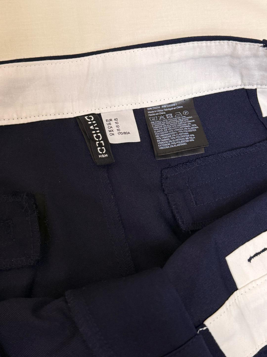H&M Брюки H&M 42рр темно синие — фото 2
