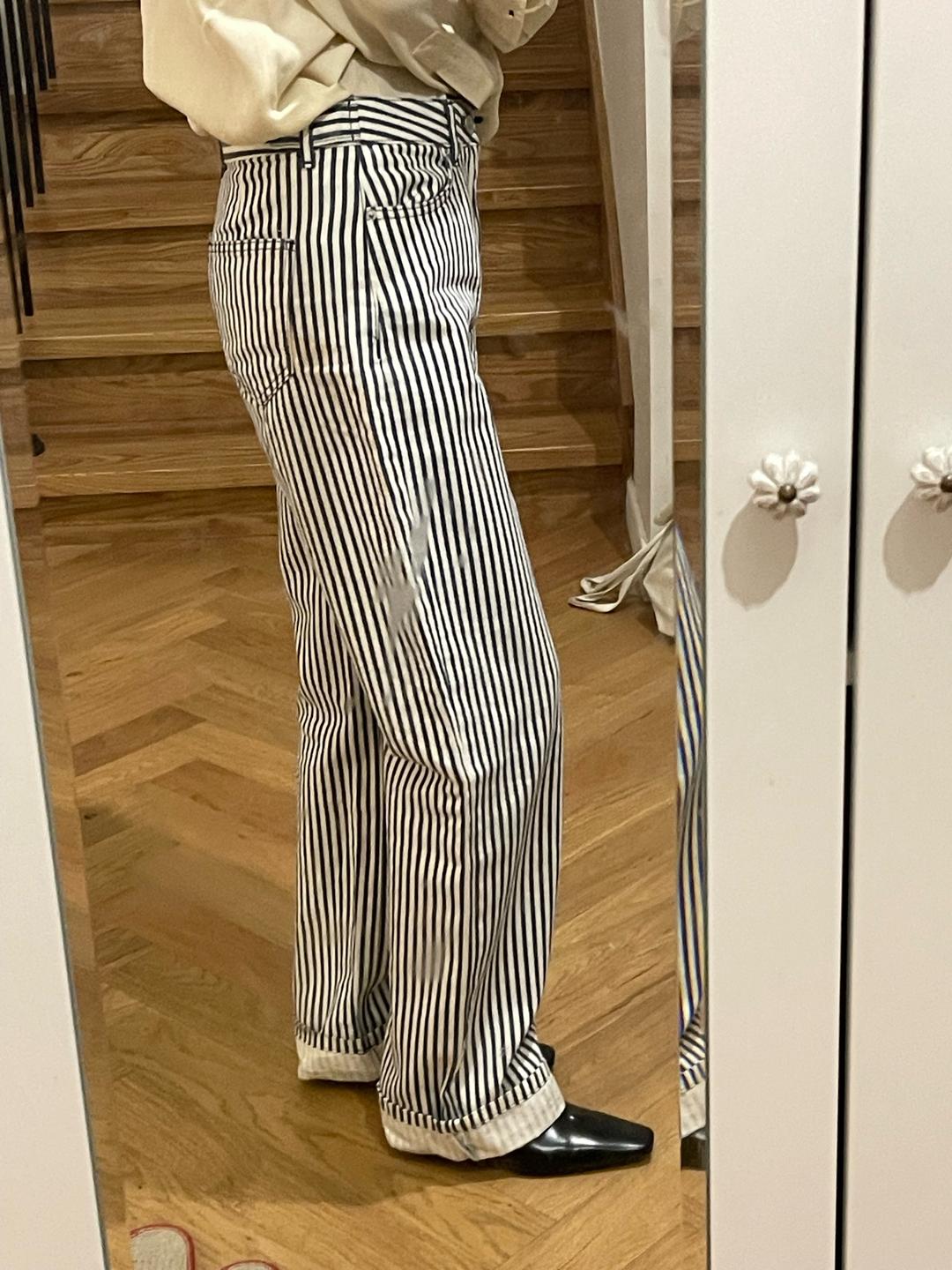 Zara Полосатые джинсы Zara — фото 2