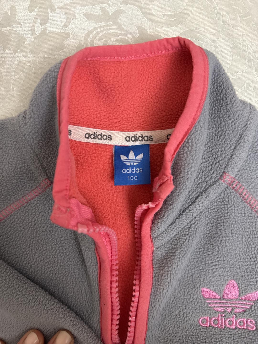 Adidas Детская флисовая толстовка adidas — фото 2