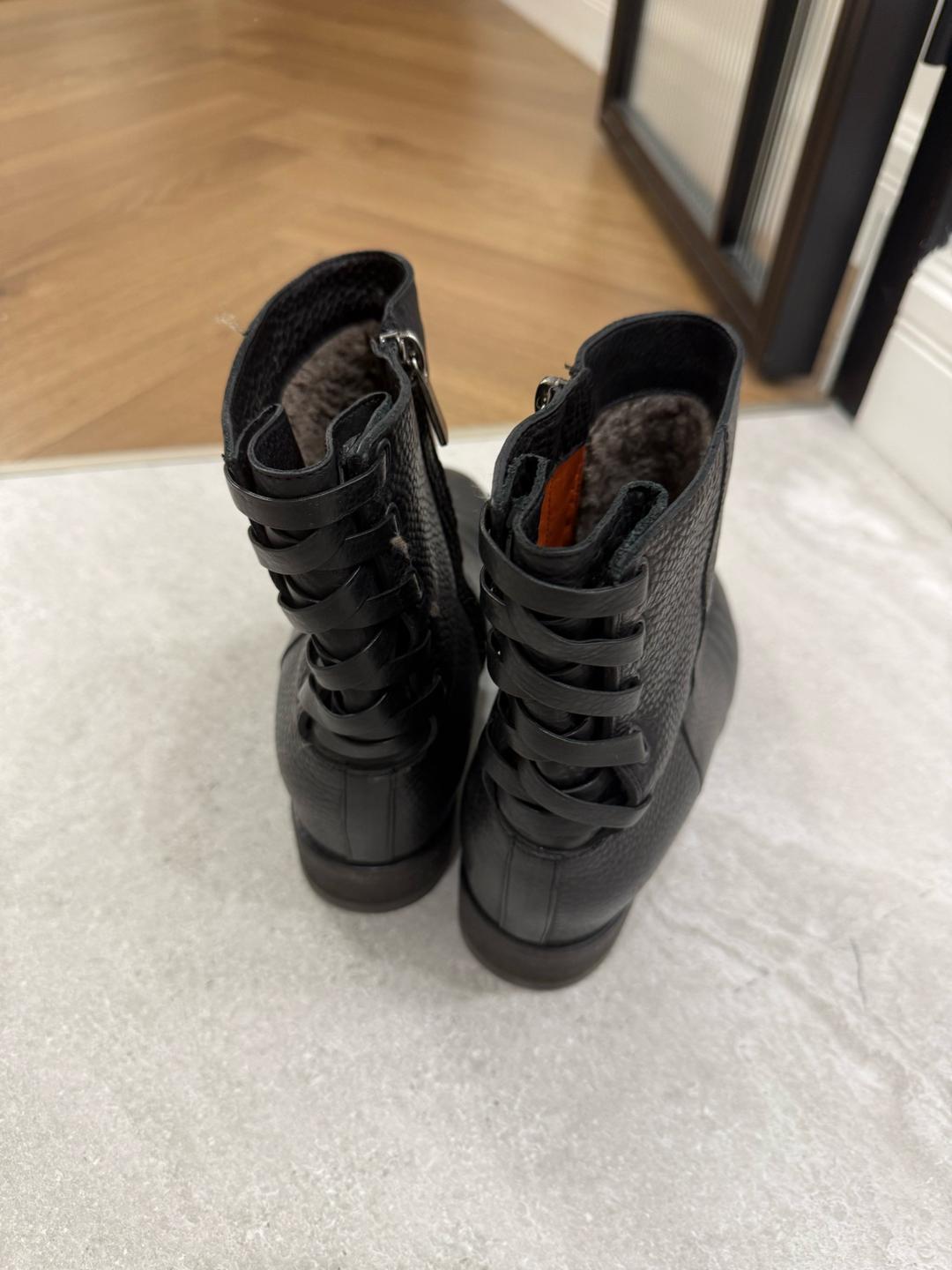 Santoni Santoni оригинал Кожаные ботинки — фото 2