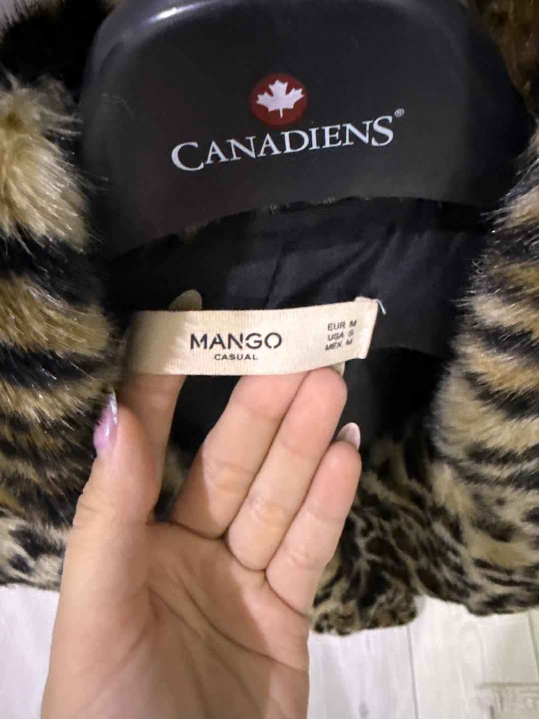 Mango Шуба Mango из искусственного меха — фото 2