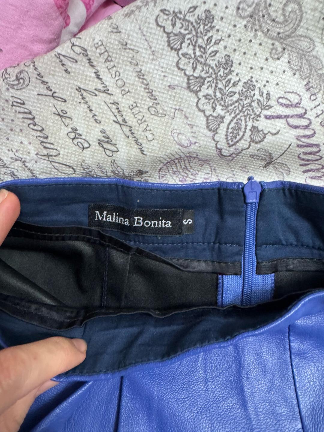 Malina Bonita Юбка-шорты из экокожи Malina Bonita, S, синий электрик — фото 2