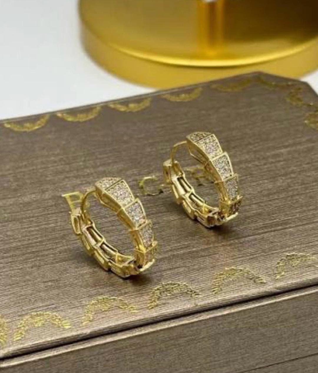 BVLGARI серьги Bulgari в виде змеи — фото 2