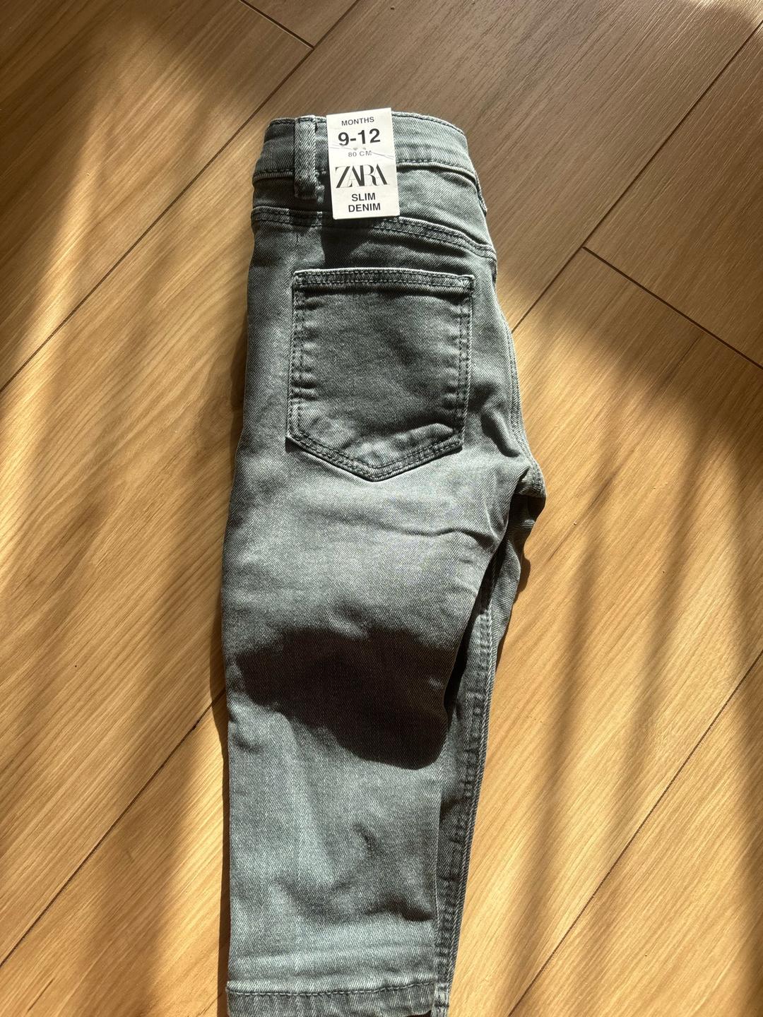 Zara Джинсы ZARA slim denim для девочки  9-12 мес. — фото 2
