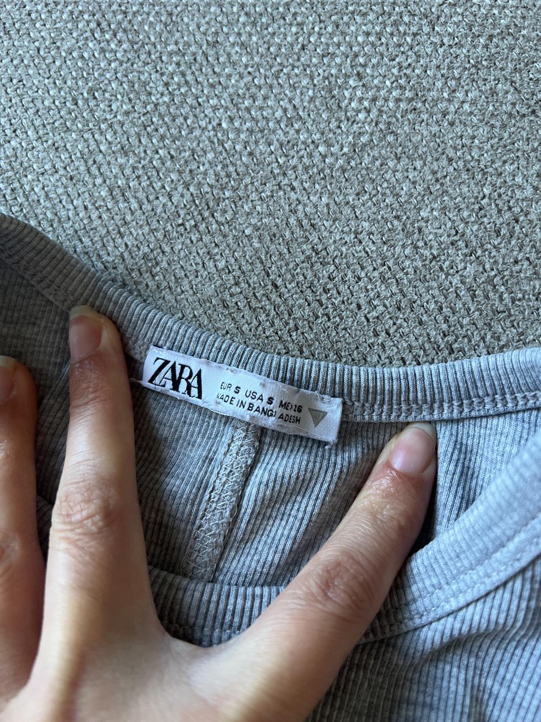 Zara Кроп-топ ZARA в рубчик — фото 2