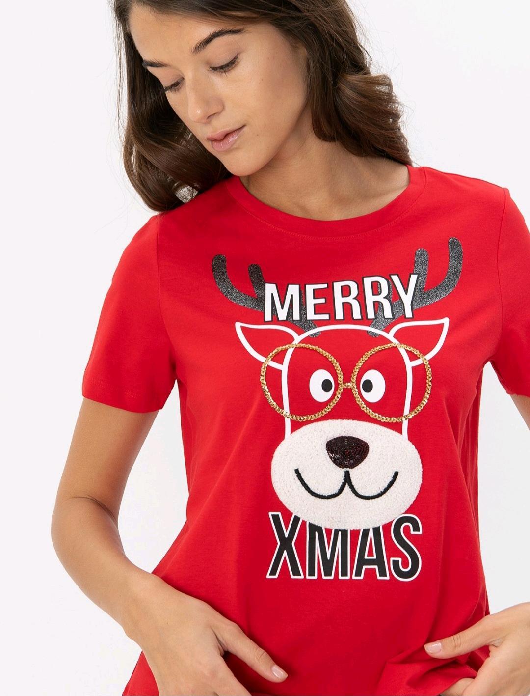 Vero Moda Новогодняя футболка — фото 2
