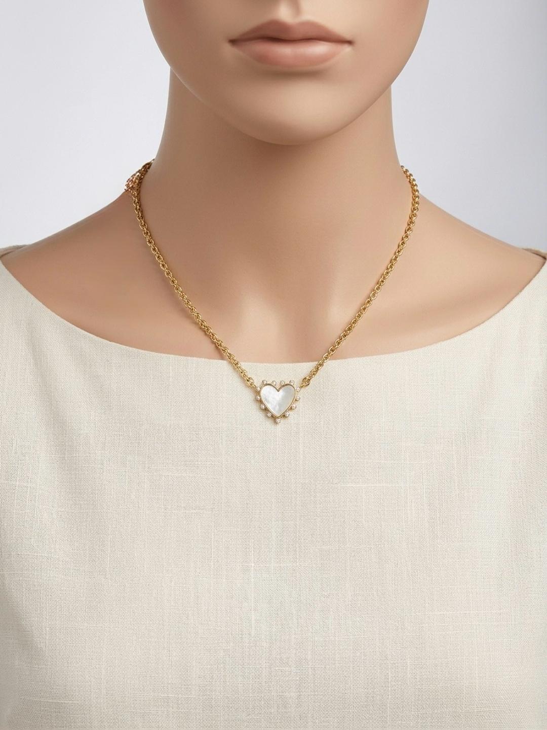 Jessica Simpson Цепочка с подвеской в форме сердца — фото 2