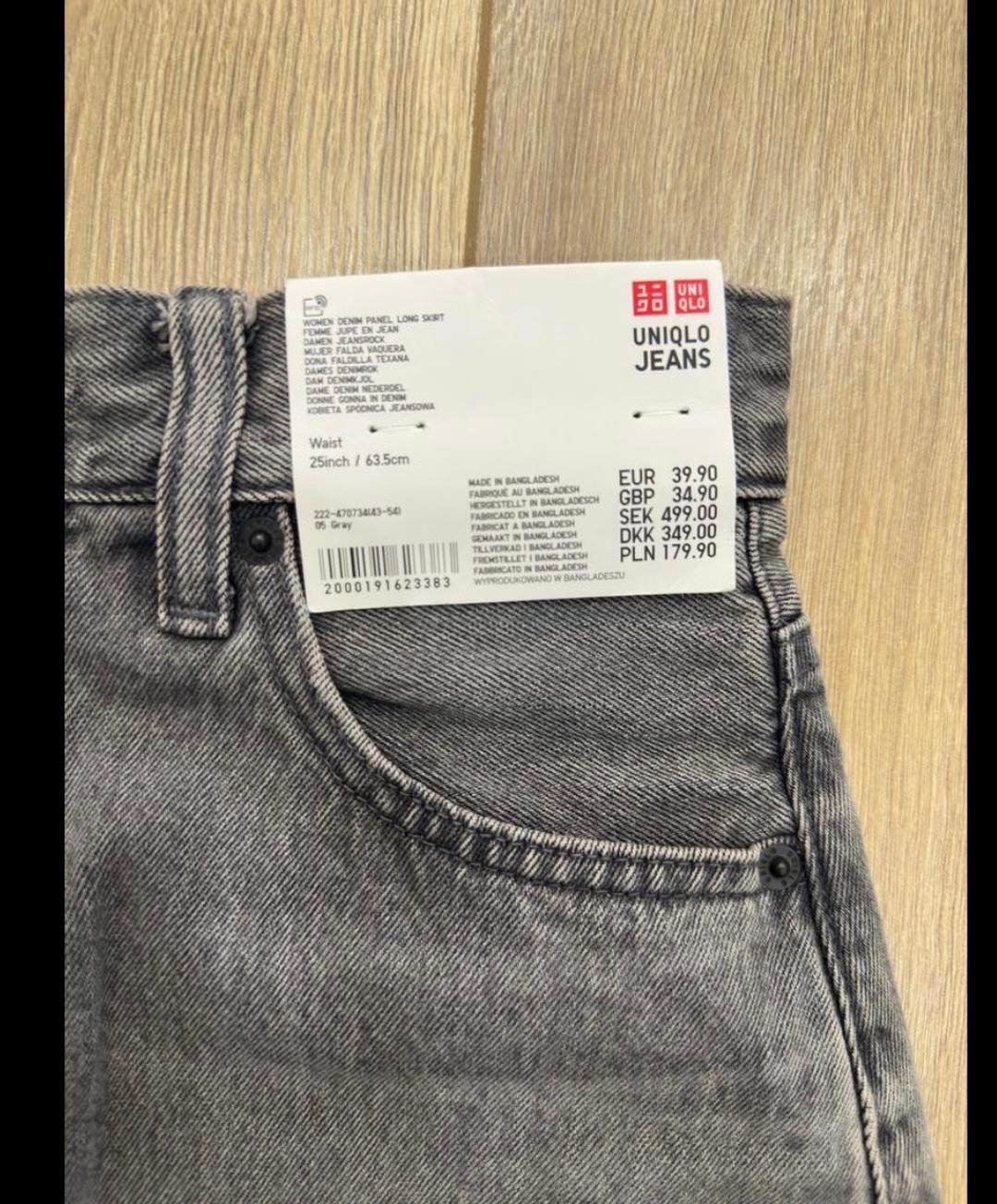 Uniqlo UNIQLO джинсовая юбка миди. — фото 2