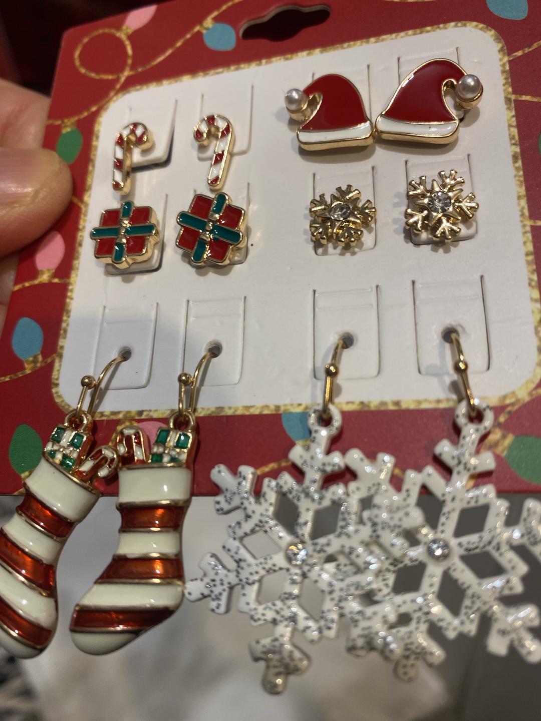 Набор новогодних сережек — фото 2