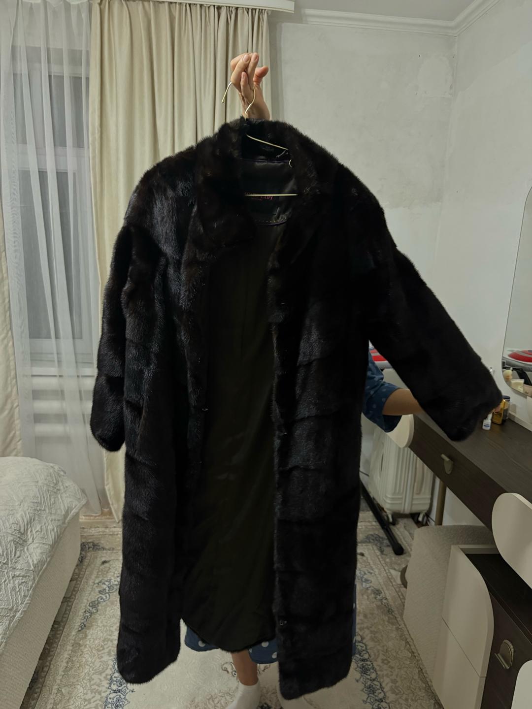 vicars lady Длинная норковая шуба — фото 2