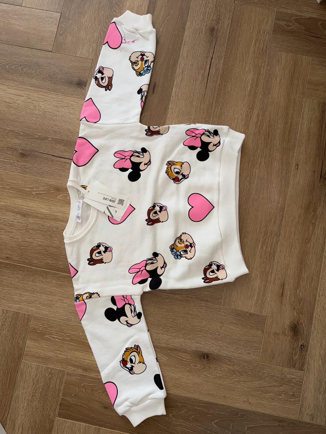 Zara Костюм ZARA для девочки с принтом Минни Маус 2-3 года. — фото 2