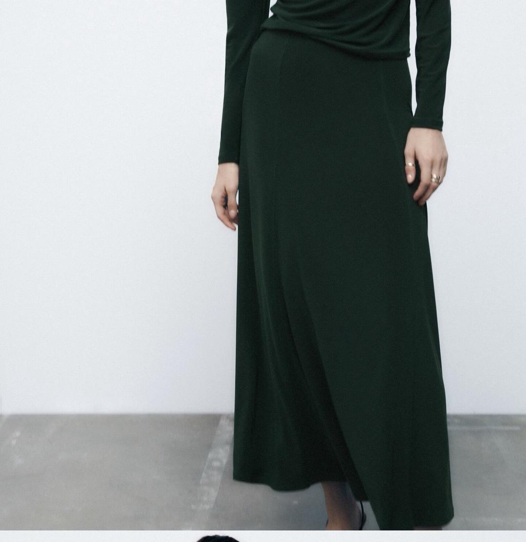 Zara Юбка А-силуэта из струящейся ткани Zara — фото 2