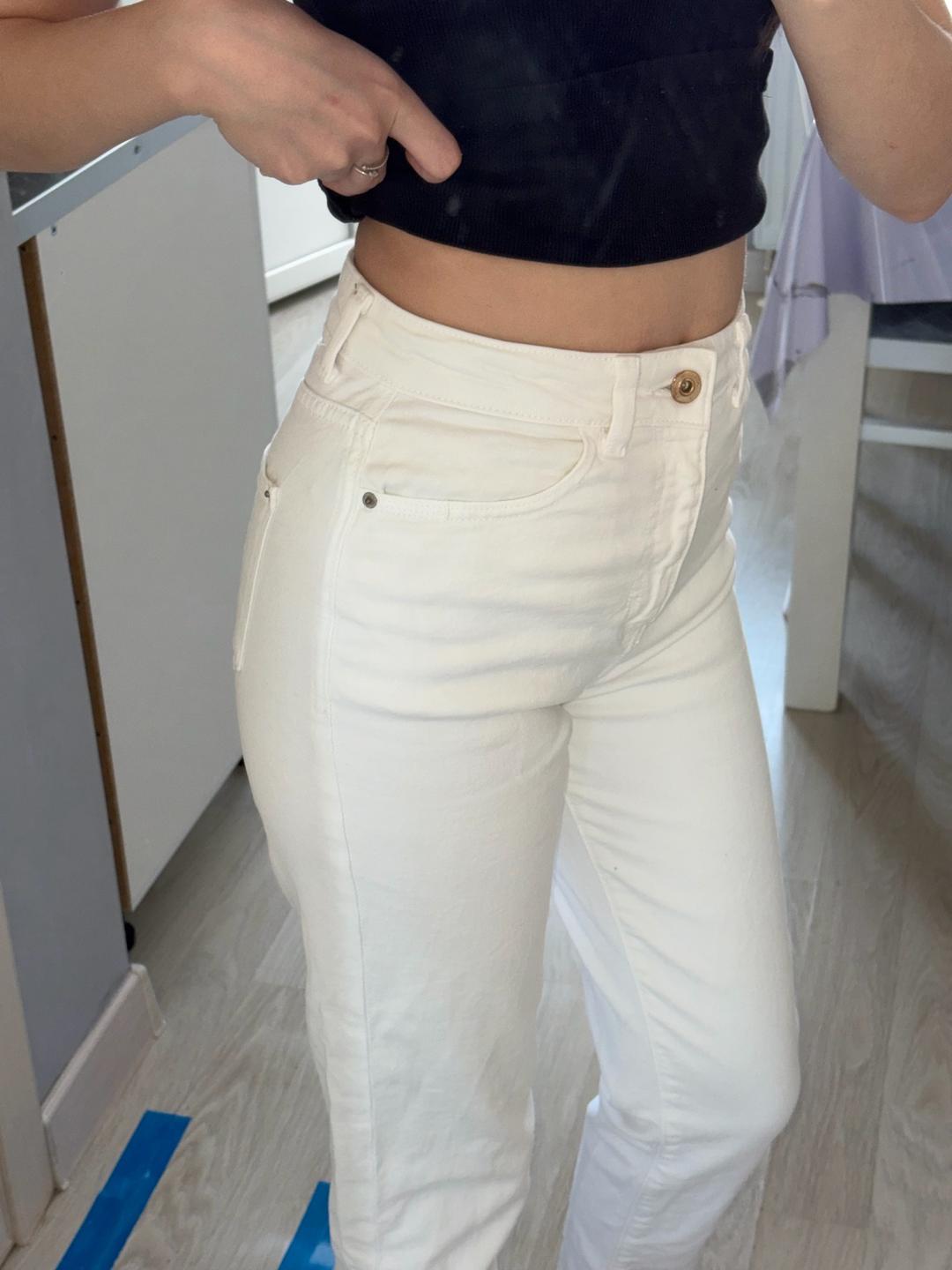 Zara Белые джинсы ZARA — фото 2