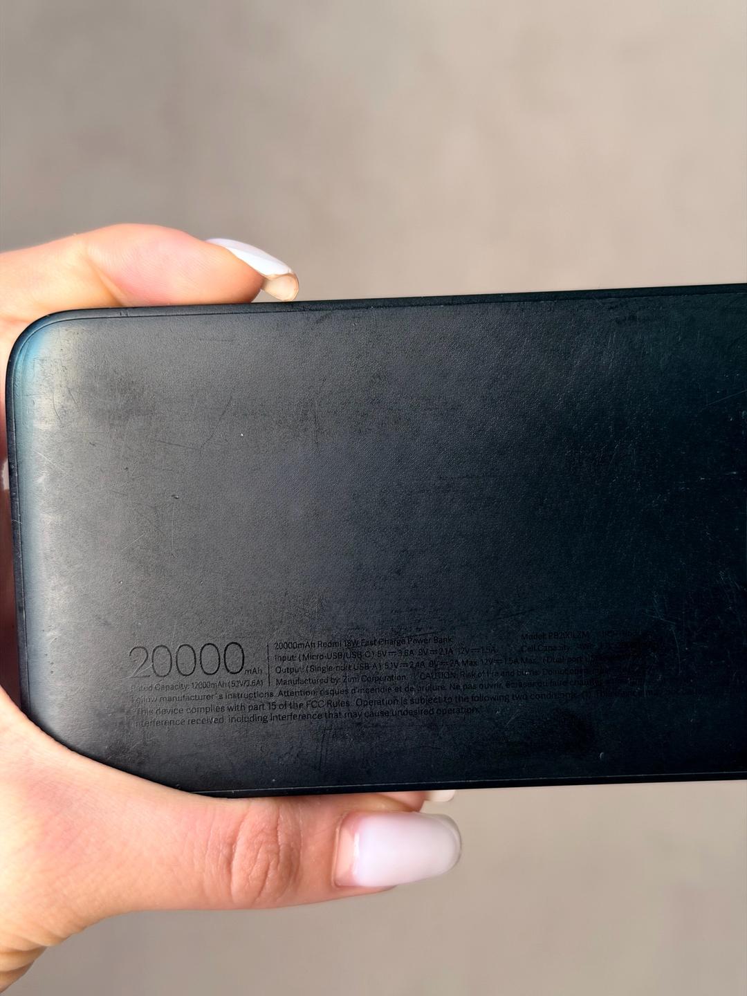 redmi Внешний аккумулятор 20000 mAh Redmi пауэрбанк — фото 2