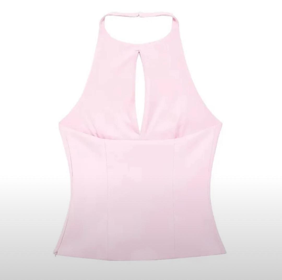 Топ на холтере с декоративными бантами — фото 2