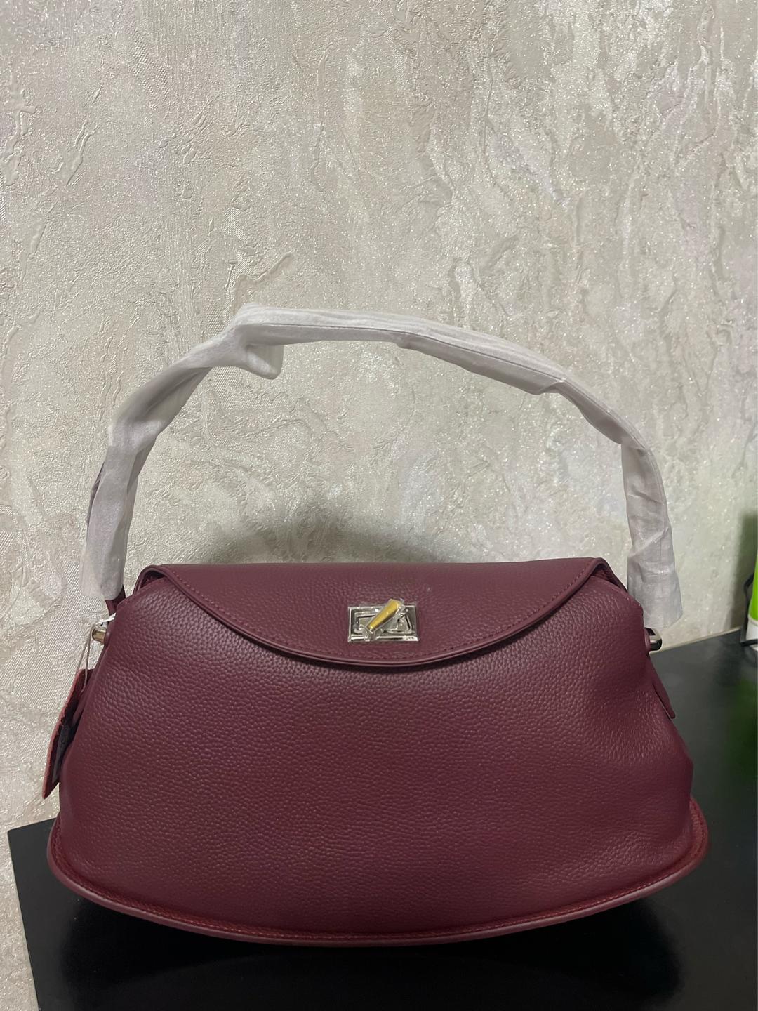 Сумка бордовая женская,натуральная кожа — фото 2