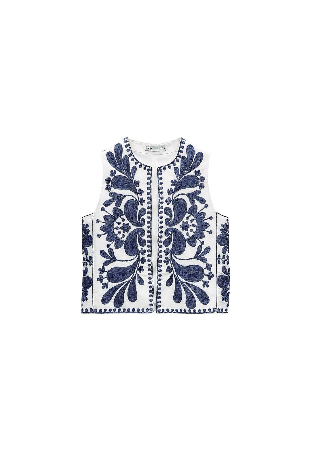 Zara ZARA жилетка с вышивкой — фото 2