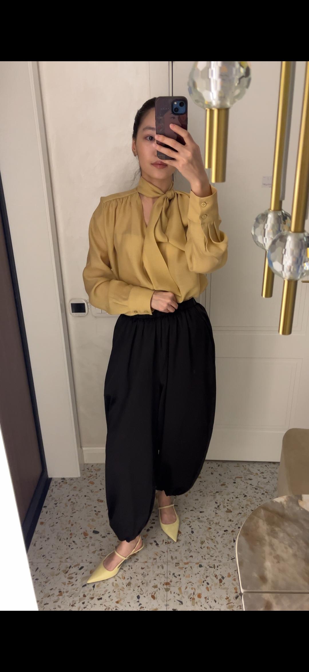 ecru showroom Блузка с бантом — фото 2