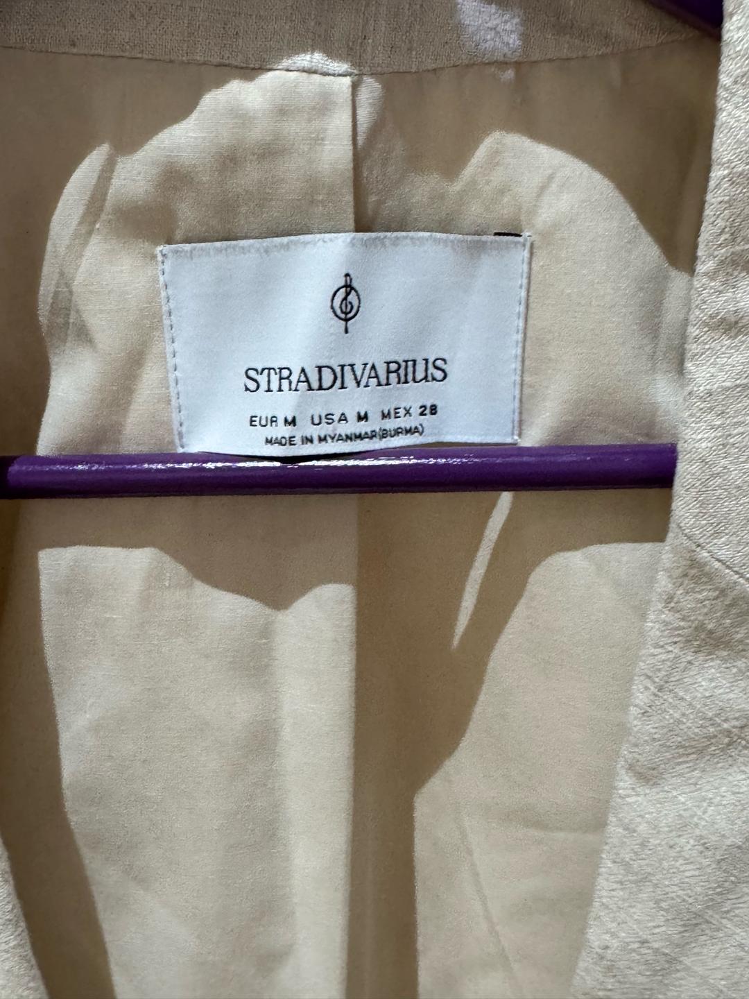 Stradivarius Льняной укороченный жакет Stradivarius — фото 2