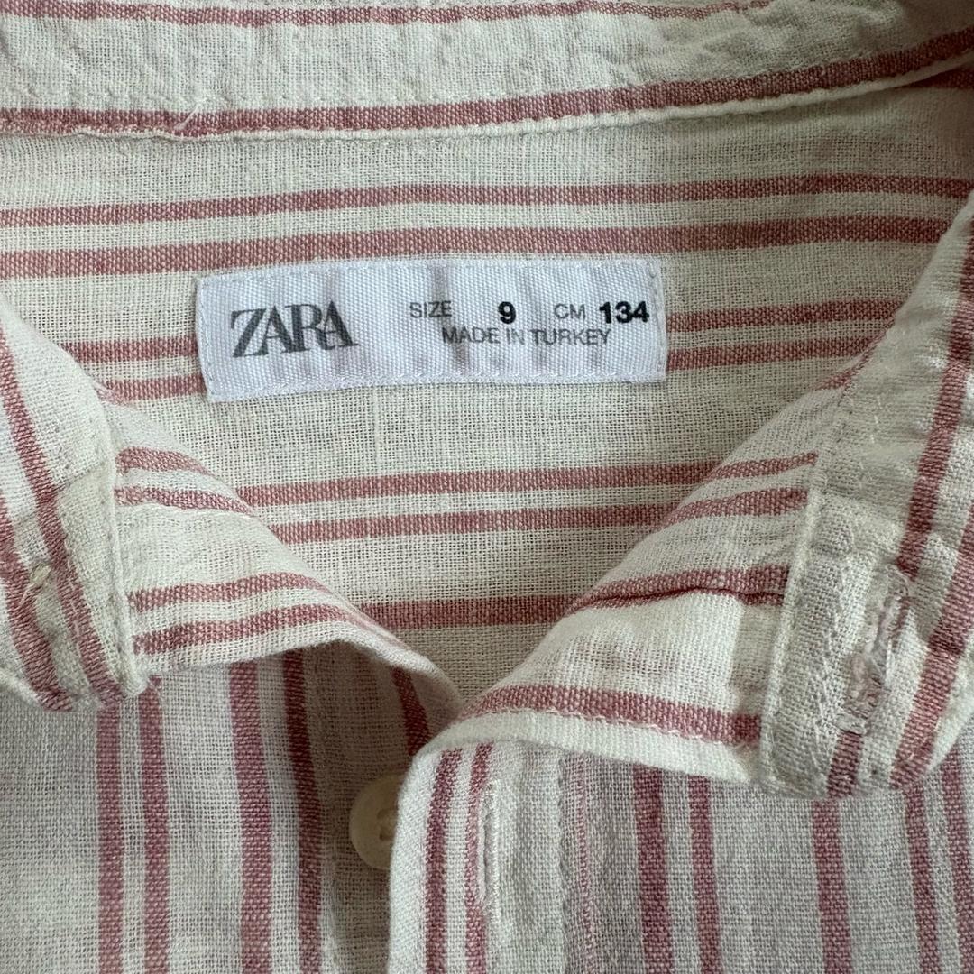 Zara Рубашка ZARA лён — фото 2