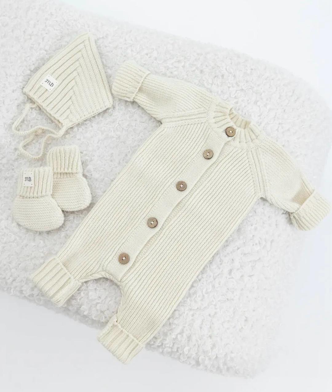 mimi baby Комплект 3в1 от Mimibaby. Меринос-кашемир, размер 56-68. Новый! — фото 2