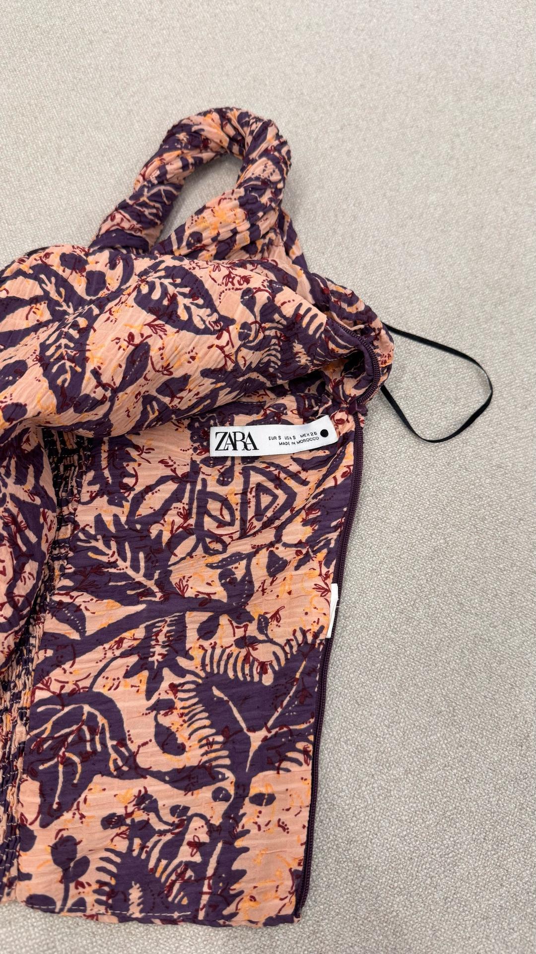 Zara топ Zara с принтом на бретелях — фото 2