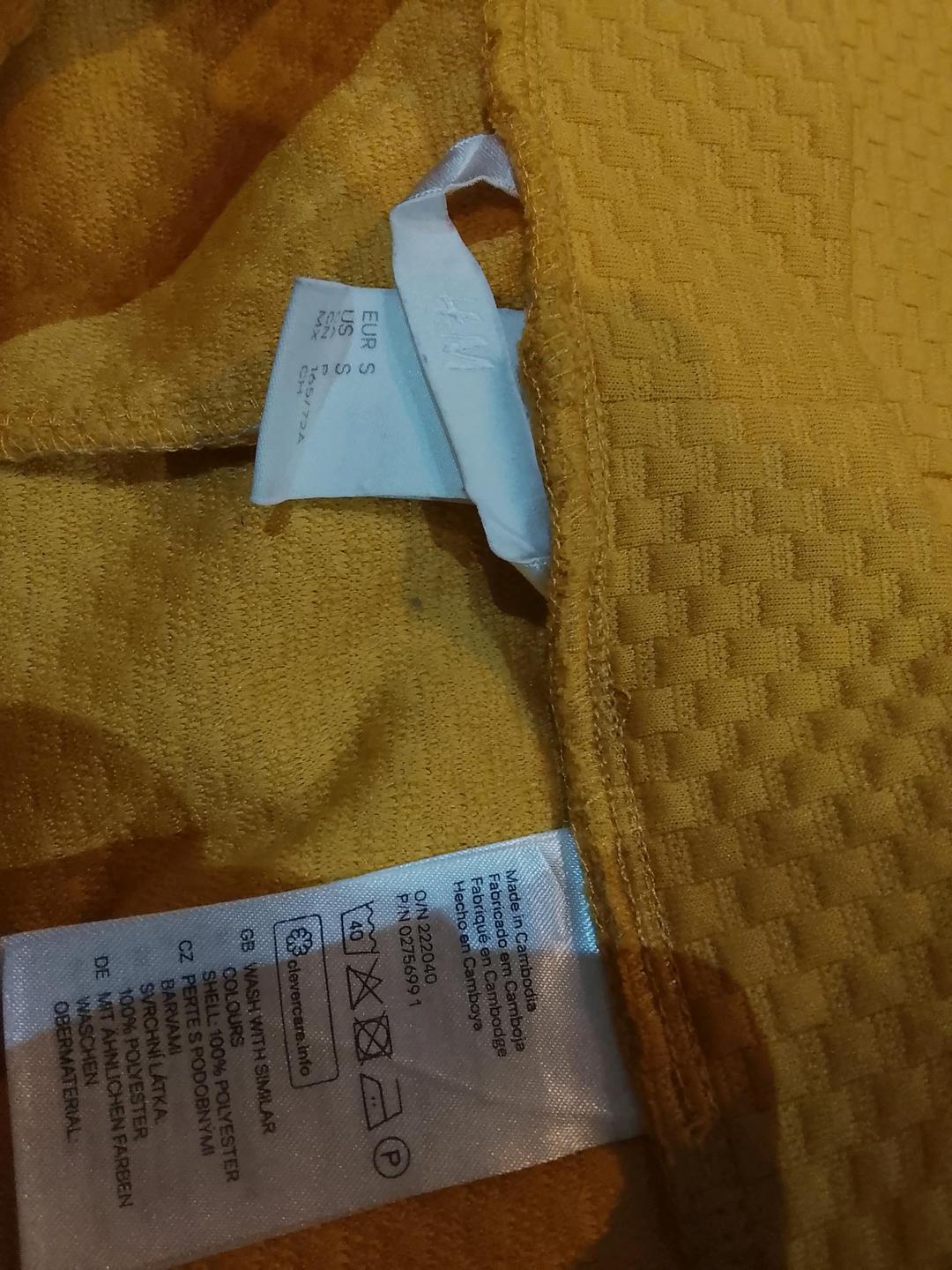 H&M Юбка жёлтая — фото 2