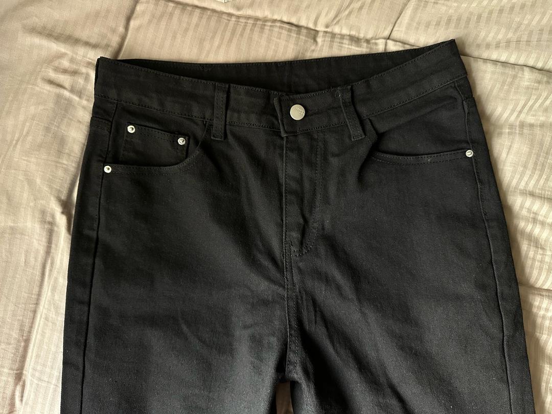 Черные джинсы клеш/bootcut — фото 2