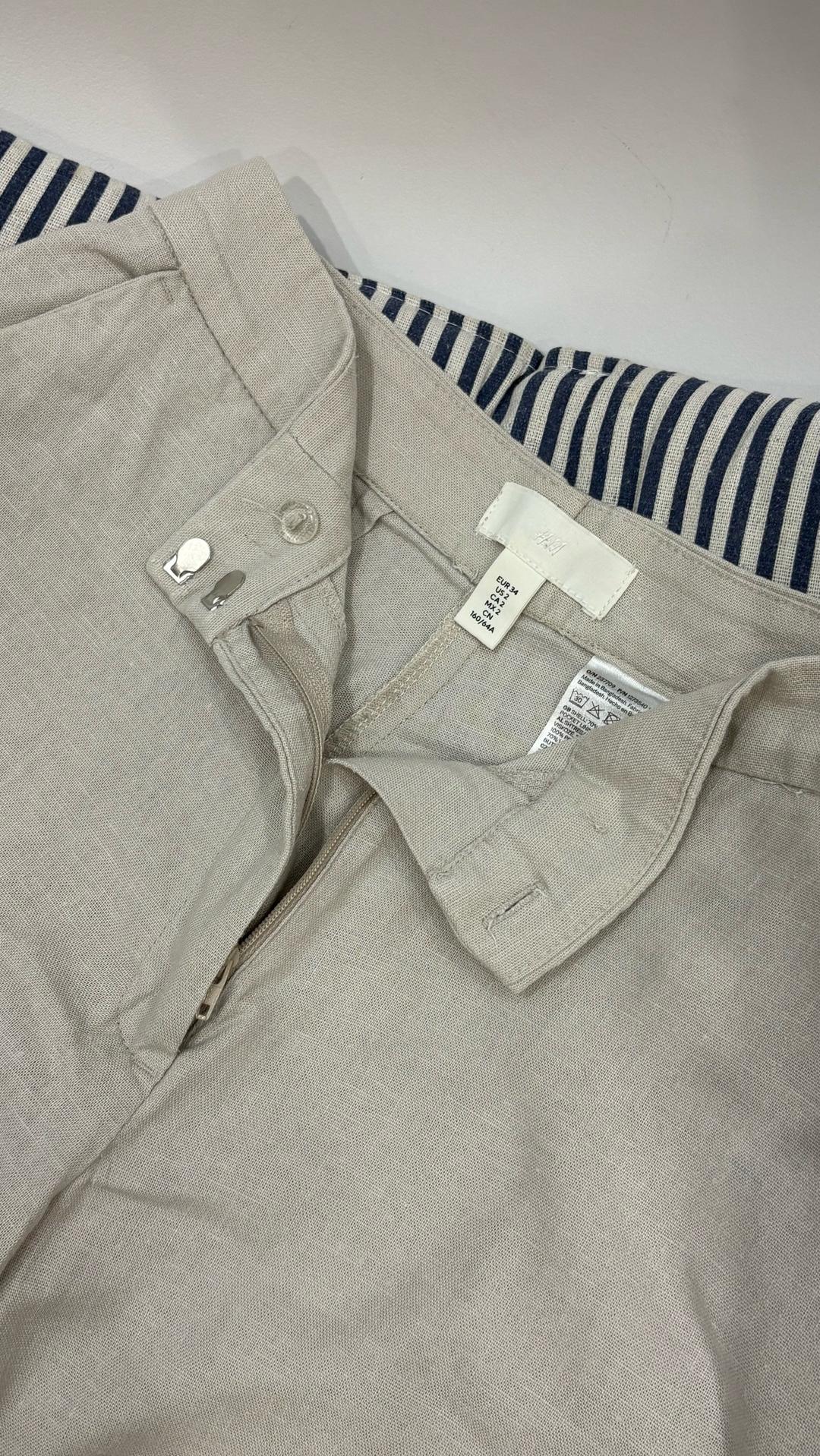 H&M Лен Брюки H&M — фото 2