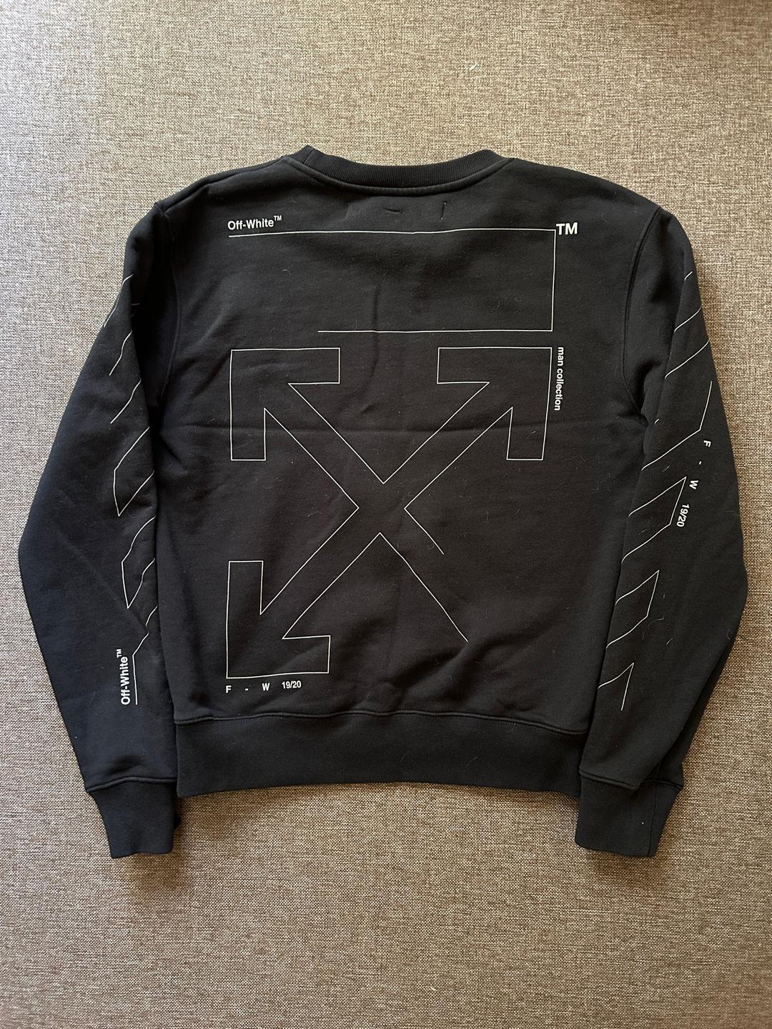Off White Свитшот Off-White Diag Unfinished Slim Crewneck — фото 2