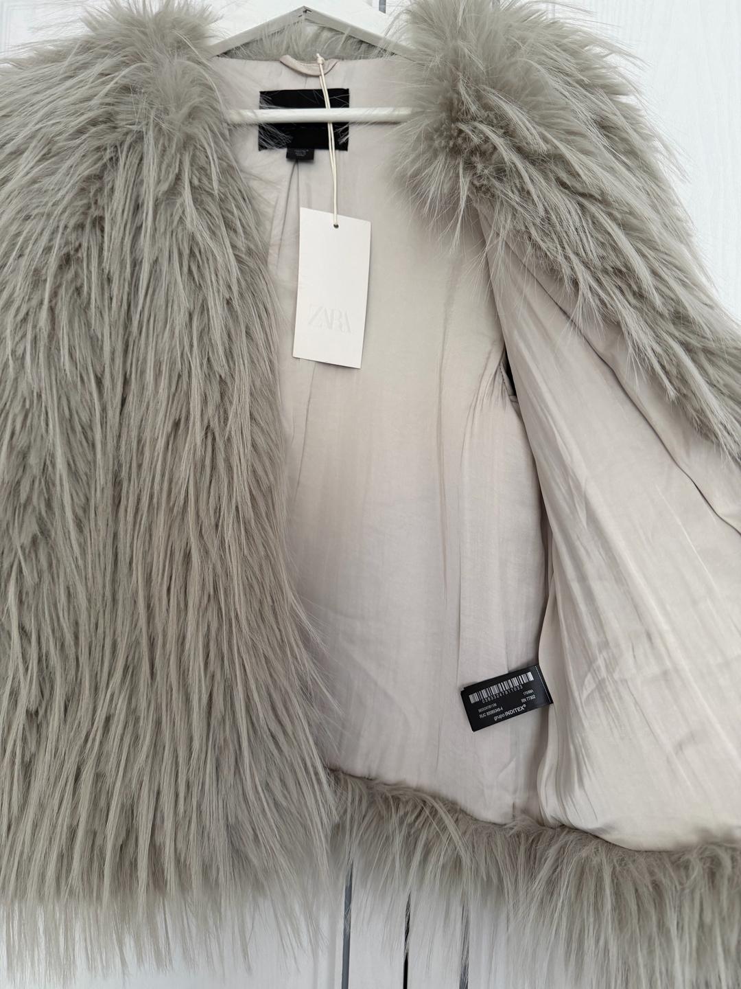 Zara Zara шуба из искусственного меха — фото 2