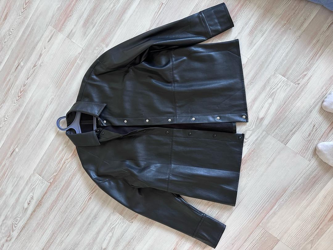 Zara Рубашка из экокожи — фото 2