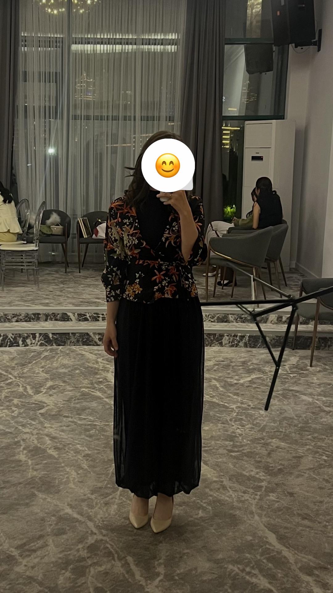 Zara Платье миди Zara + накидка — фото 2