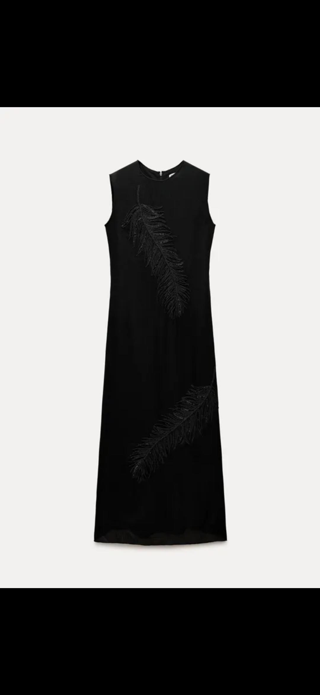 Zara Платье Zara обшитое бисером — фото 2