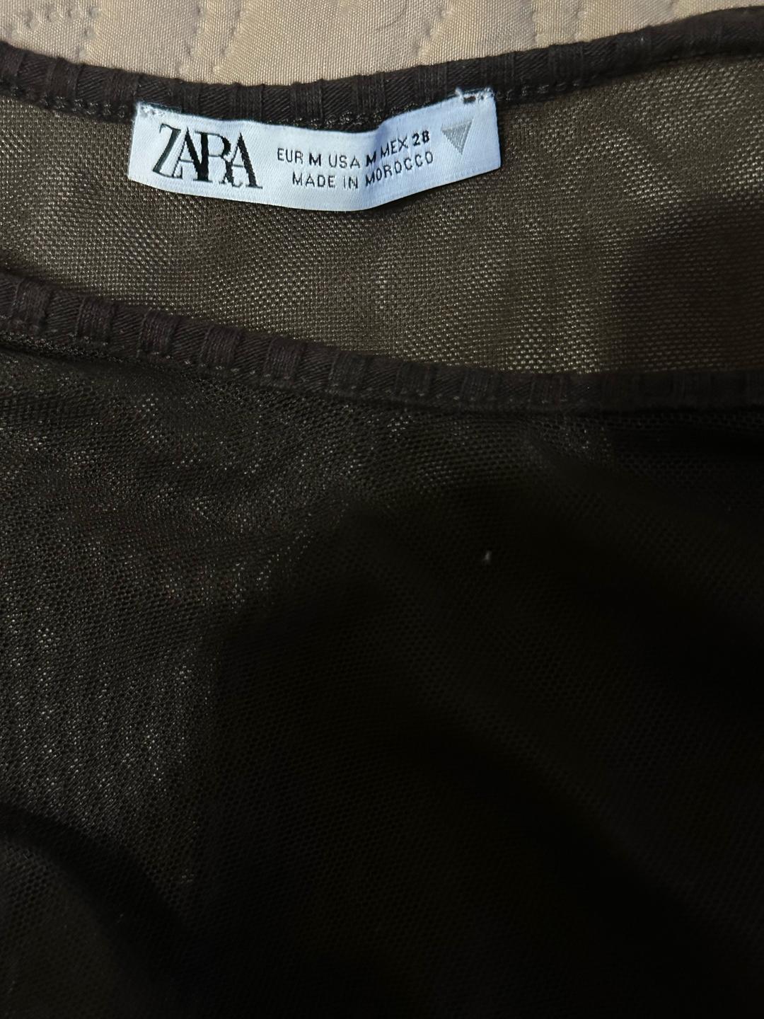 Zara Боди ZARA с сетчатой вставкой — фото 2