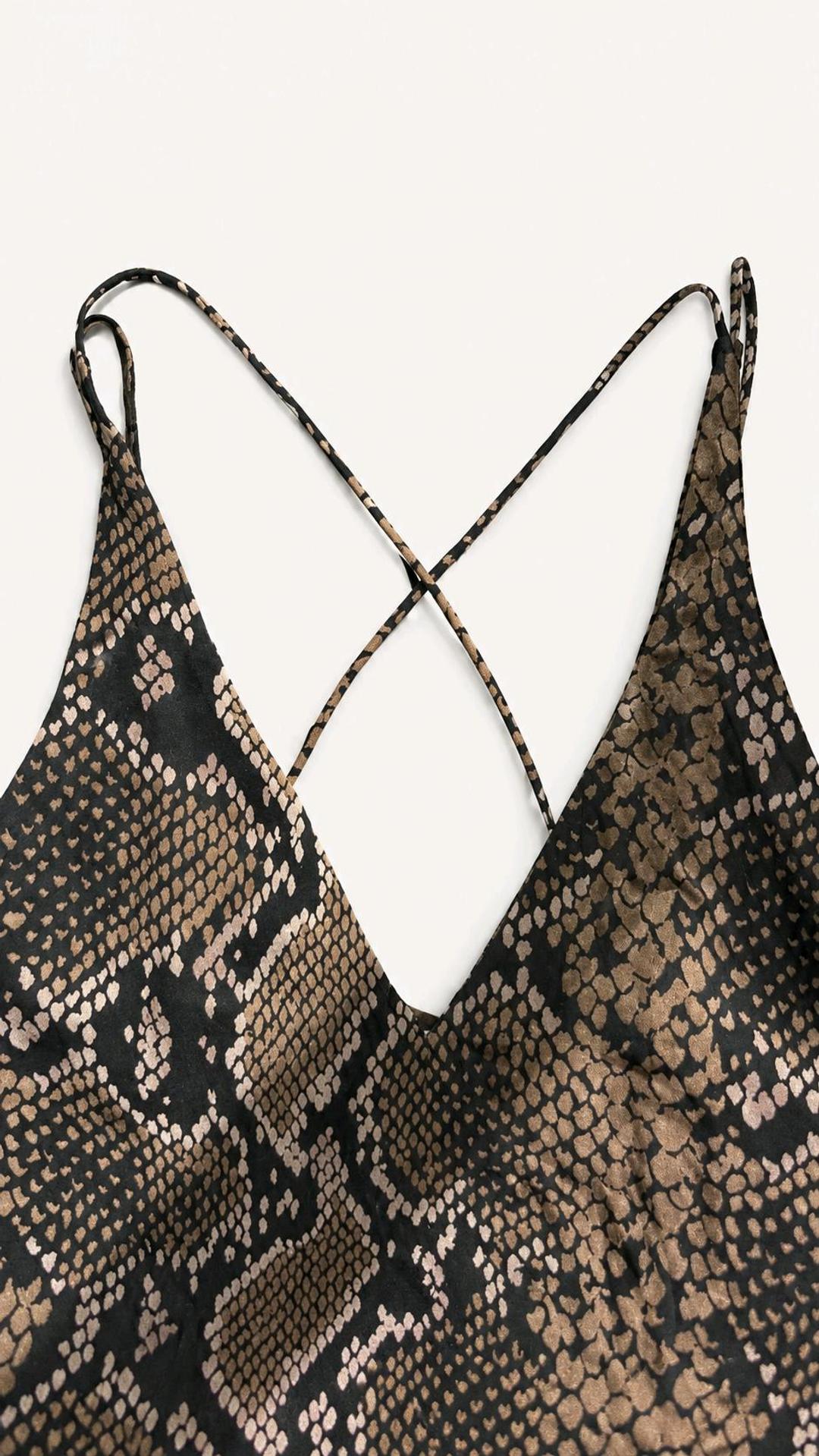 Zara Платье Zara TRF со змеиным принтом — фото 2