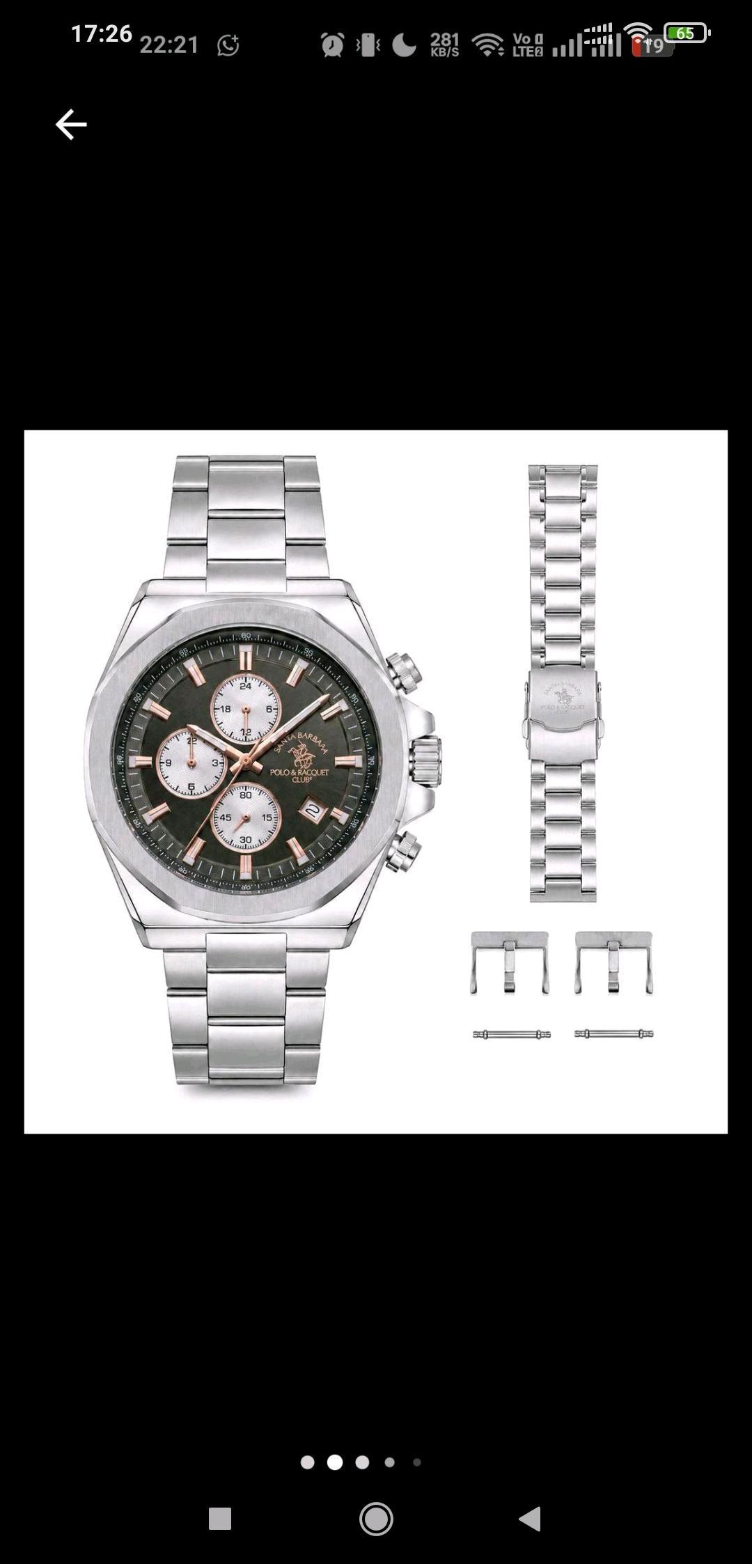 Beverly Hills Polo Club POLO CLUB 42MM CHRONOGRAPH STEEL новые — фото 2