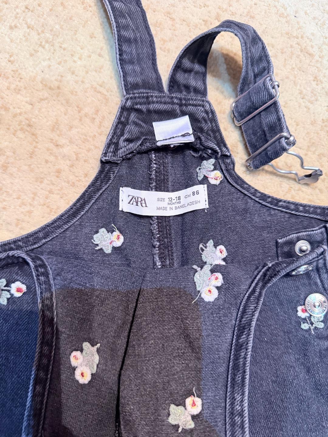 Zara Джинсовый комбинезон Zara для девочки — фото 2