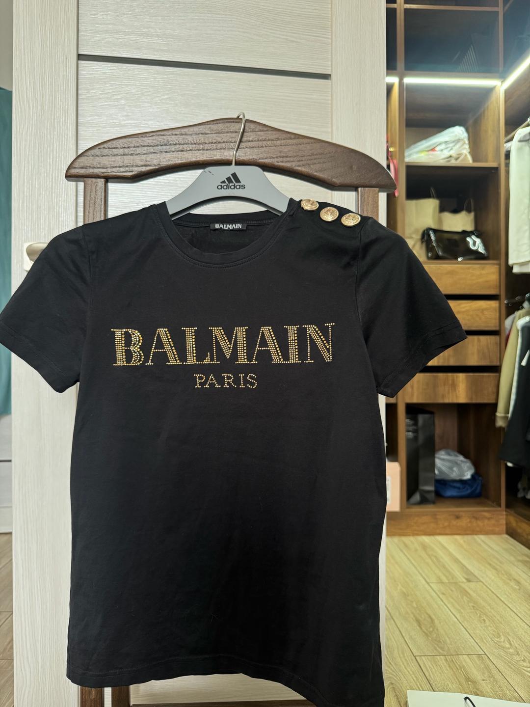 Balmain Футболка Balmain оригинал в черном цвете.  Размер XS — фото 2