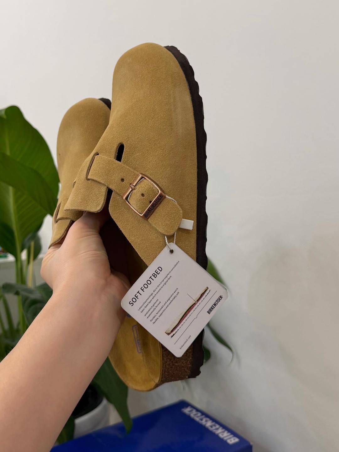 Birkenstock Сабо Birkenstock из замши — фото 2