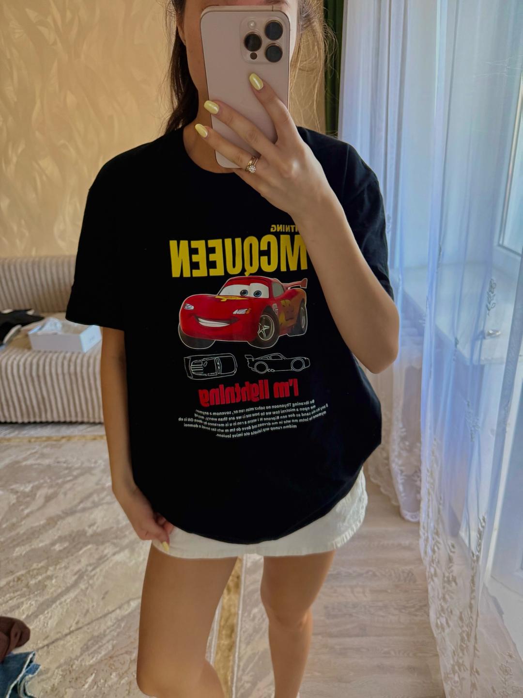 Футболка с принтом McQueen — фото 2